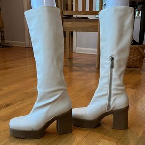 Intentionally Blank Neurolux knee high platform boot